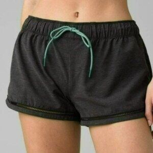 Prana Mariya Women's Extra Small Gray Mid Rise Quick Dry Athletic Shorts
